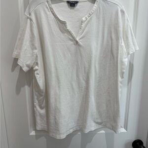 🌟Eddie Bauer Cream Short Sleeve Top